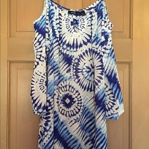 NWT. Sheer cold shoulder too or swimsuit cover up